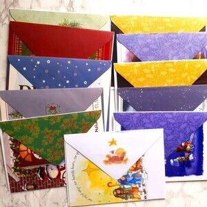 Assorted Christmas Greeting Cards Lot of 11 with Envelope
